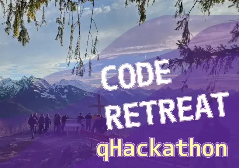Code Retreat qHackathon - Cypress Steps für Offertenassistent und Blick auf den Walensee von Amden