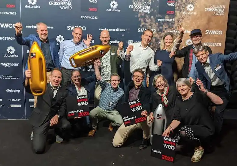 Best of Swiss Web award celebration
